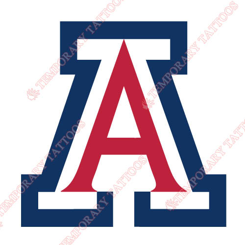 Arizona Wildcats 1990 Pres Primary Customize Temporary Tattoos Stickers NO.3727